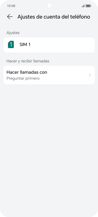 Pulsa el nombre de la tarjeta SIM. Pulsa el nombre de la tarjeta SIM.