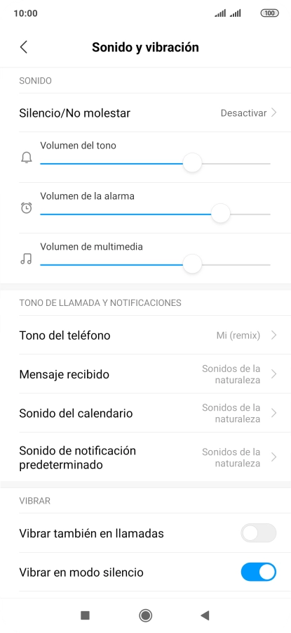 Pulsa Tono del teléfono. Pulsa Tono del teléfono.