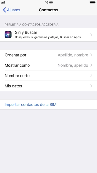 Pulsa Importar contactos de la SIM. Pulsa Importar contactos de la SIM.