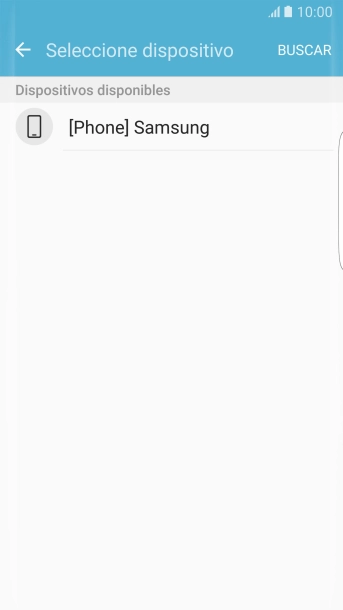 Pulsa el dispositivo Bluetooth deseado y espera un momento mientras se transfiere el archivo. Pulsa el dispositivo Bluetooth deseado y espera un momento mientras se transfiere el archivo.