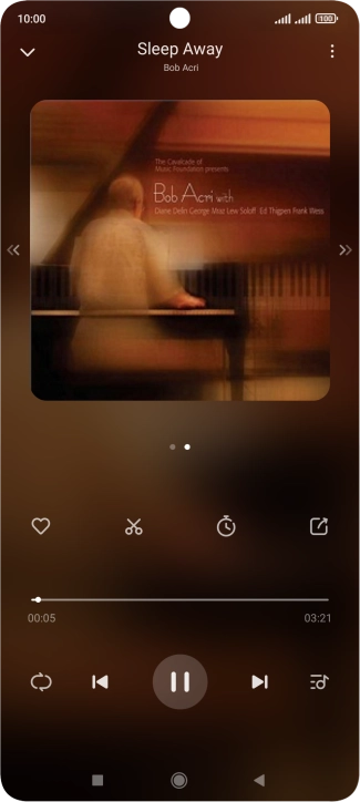 Pulsa la flecha hacia la derecha para ir al archivo de música siguiente. Pulsa la flecha hacia la derecha para ir al archivo de música siguiente.