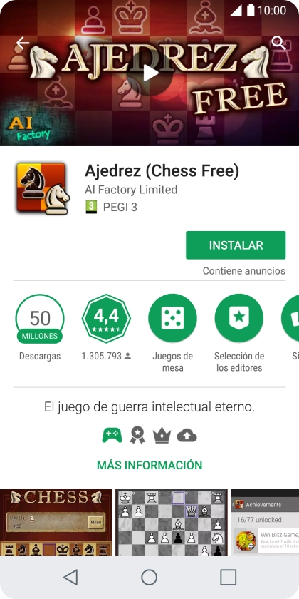 Pulsa INSTALAR y sigue las indicaciones de la pantalla para instalar la app. Pulsa INSTALAR y sigue las indicaciones de la pantalla para instalar la app.