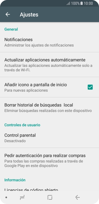 Pulsa Actualizar aplicaciones automáticamente. Pulsa Actualizar aplicaciones automáticamente.