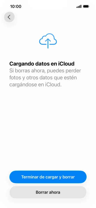 Pulsa Borrar ahora. Pulsa Borrar ahora.