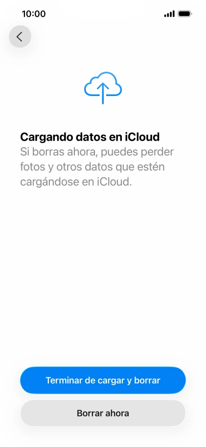 Pulsa Borrar ahora. Pulsa Borrar ahora.