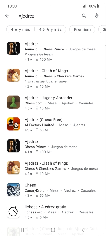 Pulsa la app deseada. Pulsa la app deseada.