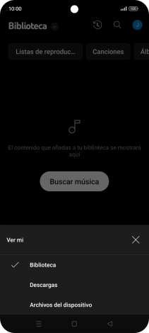 Pulsa una categoría y desplázate al archivo de música deseado. Pulsa una categoría y desplázate al archivo de música deseado.