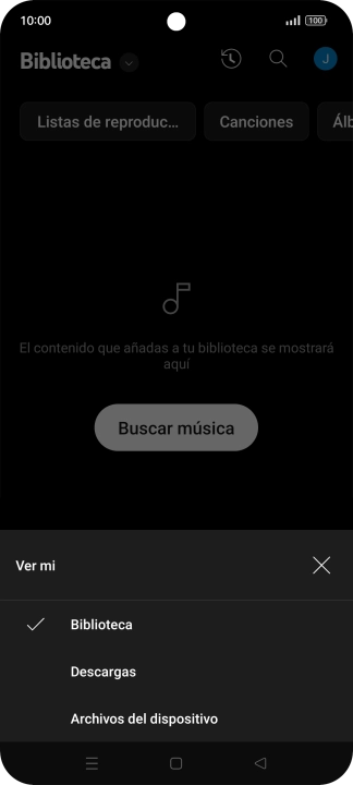 Pulsa una categoría y desplázate al archivo de música deseado. Pulsa una categoría y desplázate al archivo de música deseado.