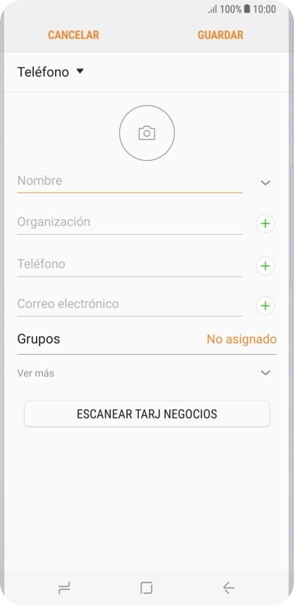 Pulsa Nombre e introduce el nombre deseado.