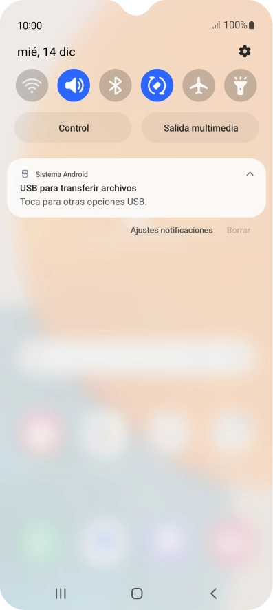 Pulsa Toca para otras opciones USB.. Pulsa Toca para otras opciones USB..