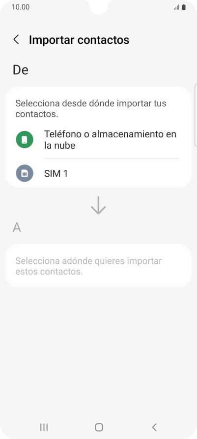 Pulsa el nombre de la tarjeta SIM. Pulsa el nombre de la tarjeta SIM.