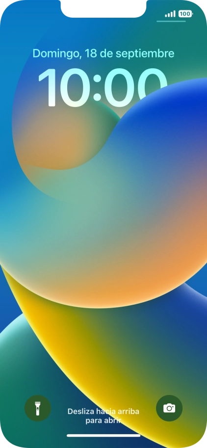 Pulsa en un lugar cualquiera de la pantalla de bloqueo y mantén la pulsación unos instantes. Pulsa en un lugar cualquiera de la pantalla de bloqueo y mantén la pulsación unos instantes.