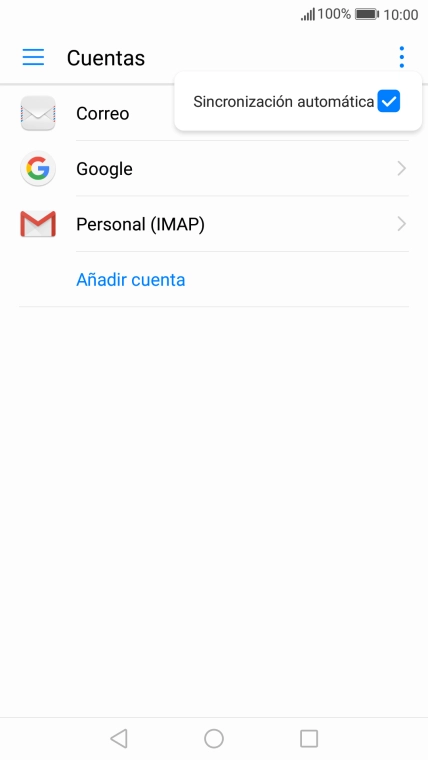 Pulsa Sincronización automática para activar o desactivar la función. Pulsa Sincronización automática para activar o desactivar la función.