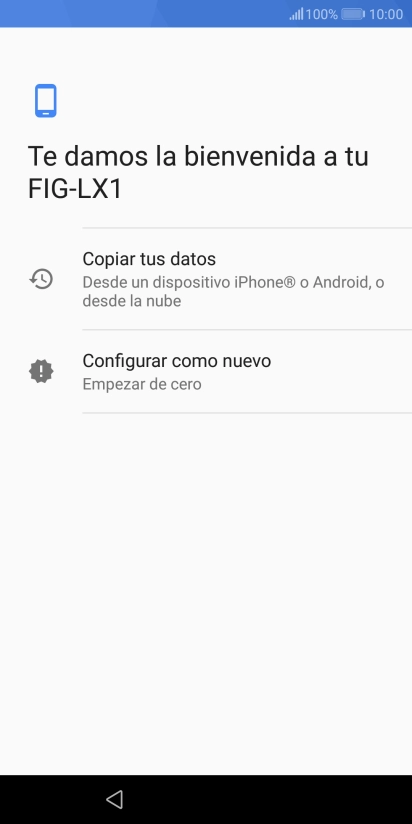 Puedes transferir el contenido de otro teléfono cuando activas tu teléfono por primera vez y cuando lo has restablecido. Cuando aparezca en la pantalla del teléfono esta imagen, ya está listo para la transmisión del contenido del otro teléfono. Puedes transferir el contenido de otro teléfono cuando activas tu teléfono por primera vez y cuando lo has restablecido. Cuando aparezca en la pantalla del teléfono esta imagen, ya está listo para la transmisión del contenido del otro teléfono.