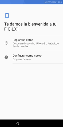 Puedes transferir el contenido de otro teléfono cuando activas tu teléfono por primera vez y cuando lo has restablecido. Cuando aparezca en la pantalla del teléfono esta imagen, ya está listo para la transmisión del contenido del otro teléfono. Puedes transferir el contenido de otro teléfono cuando activas tu teléfono por primera vez y cuando lo has restablecido. Cuando aparezca en la pantalla del teléfono esta imagen, ya está listo para la transmisión del contenido del otro teléfono.