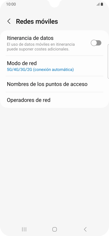 Pulsa Operadores de red. Pulsa Operadores de red.