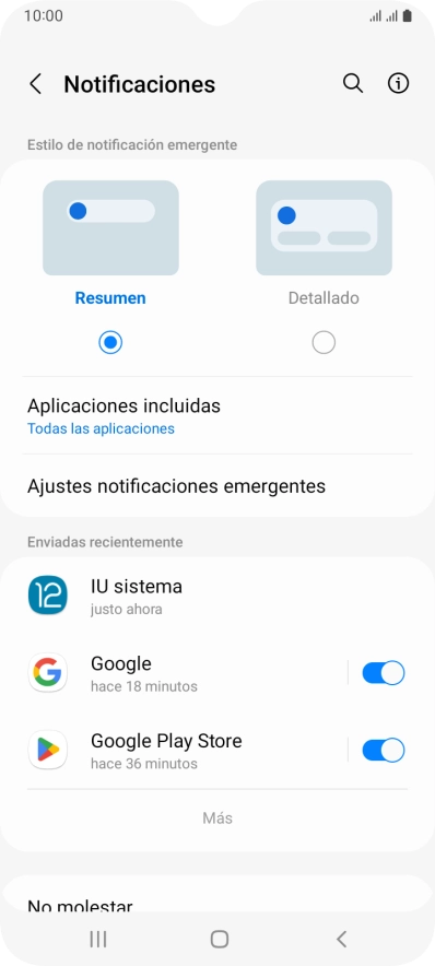 Pulsa Más.