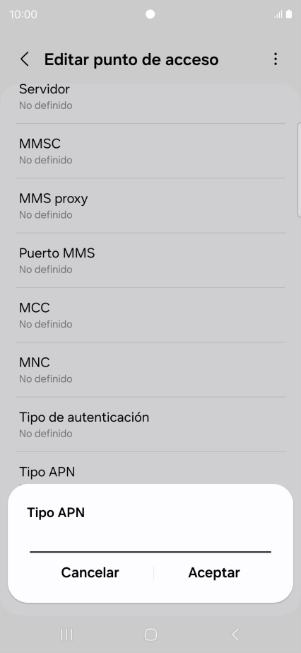 Introduce default y pulsa Aceptar. Introduce default y pulsa Aceptar.