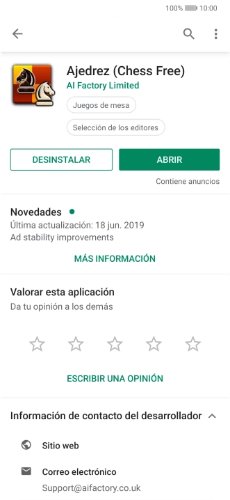 Pulsa DESINSTALAR.