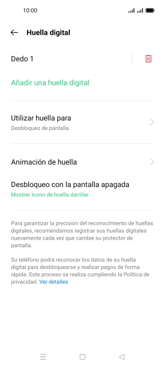 Pulsa la tecla de retroceso. Pulsa la tecla de retroceso.