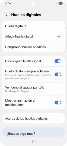 Pulsa el indicador junto a los ajustes deseados para activarlos o desactivarlos. Pulsa el indicador junto a los ajustes deseados para activarlos o desactivarlos.