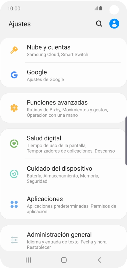 Pulsa Aplicaciones.