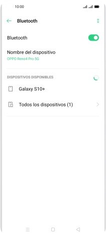 Pulsa el dispositivo Bluetooth deseado y sigue las indicaciones de la pantalla para vincular el dispositivo al teléfono. Pulsa el dispositivo Bluetooth deseado y sigue las indicaciones de la pantalla para vincular el dispositivo al teléfono.