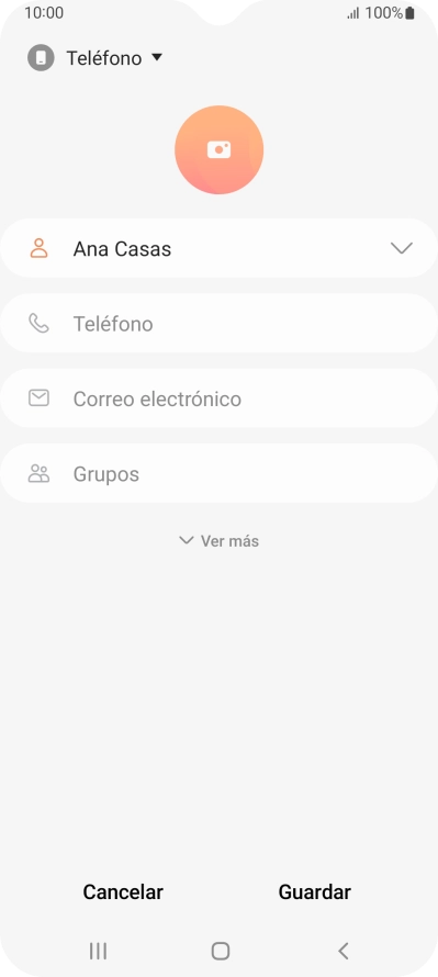Pulsa Teléfono e introduce el número de teléfono deseado. Pulsa Teléfono e introduce el número de teléfono deseado.