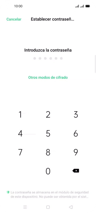 Pulsa Otros modos de cifrado.