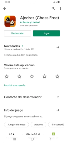 Pulsa Desinstalar. Pulsa Desinstalar.