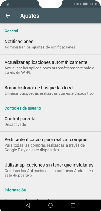 Pulsa Actualizar aplicaciones automáticamente.. Pulsa Actualizar aplicaciones automáticamente..