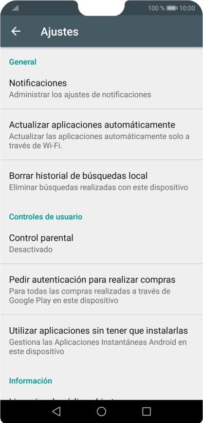 Pulsa Actualizar aplicaciones automáticamente.. Pulsa Actualizar aplicaciones automáticamente..