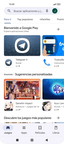 Pulsa el icono de perfil.