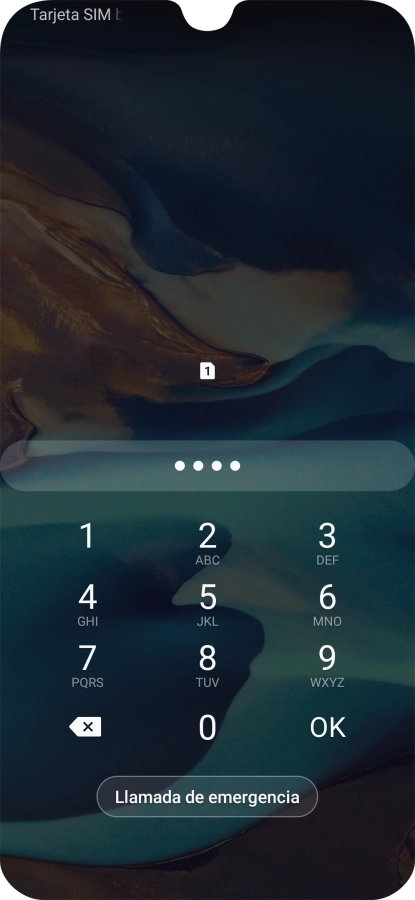 Si lo solicita el teléfono, introduce el código PIN y pulsa OK. Si lo solicita el teléfono, introduce el código PIN y pulsa OK.