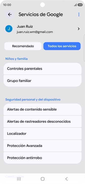 Pulsa Localizador.