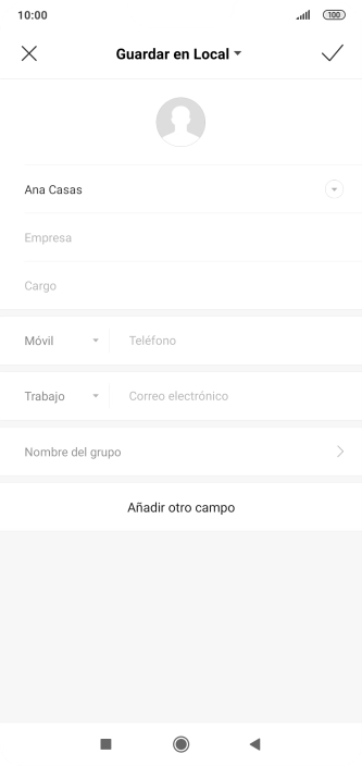 Pulsa Teléfono e introduce el número de teléfono deseado. Pulsa Teléfono e introduce el número de teléfono deseado.