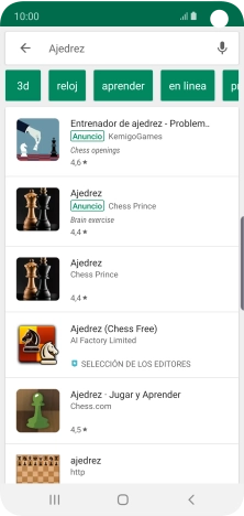 Pulsa la app deseada. Pulsa la app deseada.