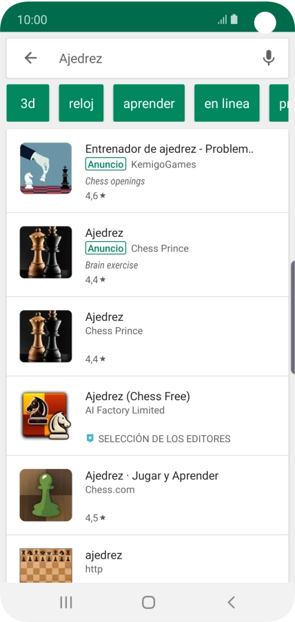 Pulsa la app deseada. Pulsa la app deseada.