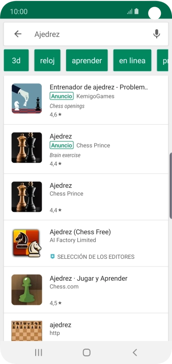 Pulsa la app deseada. Pulsa la app deseada.
