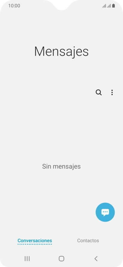 Pulsa el icono de nuevo mensaje. Pulsa el icono de nuevo mensaje.