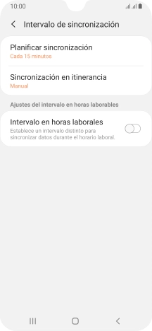 Pulsa Planificar sincronización. Pulsa Planificar sincronización.