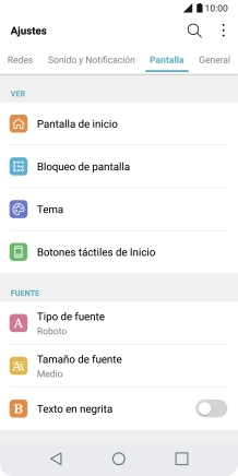 Pulsa Bloqueo de pantalla. Pulsa Bloqueo de pantalla.