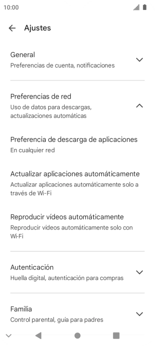 Pulsa Actualizar aplicaciones automáticamente. Pulsa Actualizar aplicaciones automáticamente.