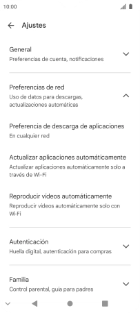 Pulsa Actualizar aplicaciones automáticamente. Pulsa Actualizar aplicaciones automáticamente.