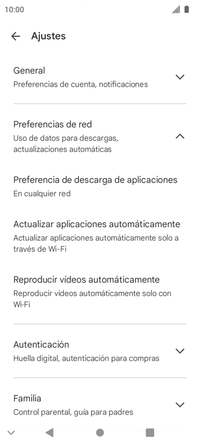 Pulsa Actualizar aplicaciones automáticamente. Pulsa Actualizar aplicaciones automáticamente.