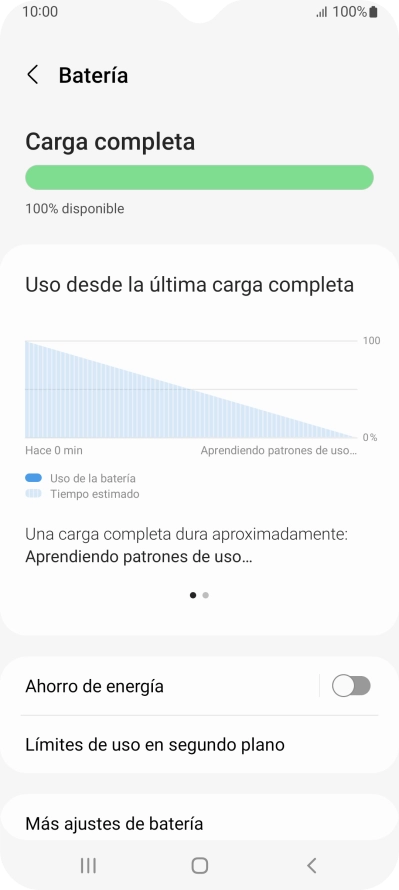 Pulsa Ahorro de energía. Pulsa Ahorro de energía.
