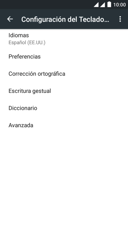 Pulsa Idiomas.