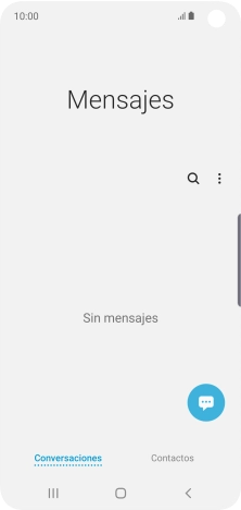 Pulsa el icono de nuevo mensaje. Pulsa el icono de nuevo mensaje.
