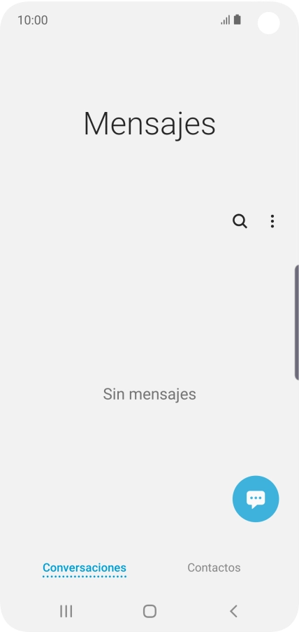 Pulsa el icono de nuevo mensaje. Pulsa el icono de nuevo mensaje.