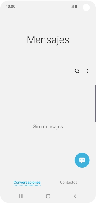 Pulsa el icono de nuevo mensaje. Pulsa el icono de nuevo mensaje.